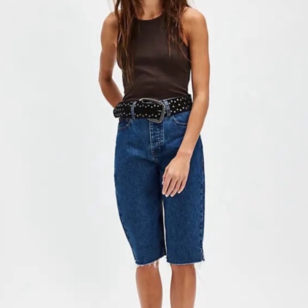 DALA | Alley Capri Jorts Denim Raw Hem Shorts